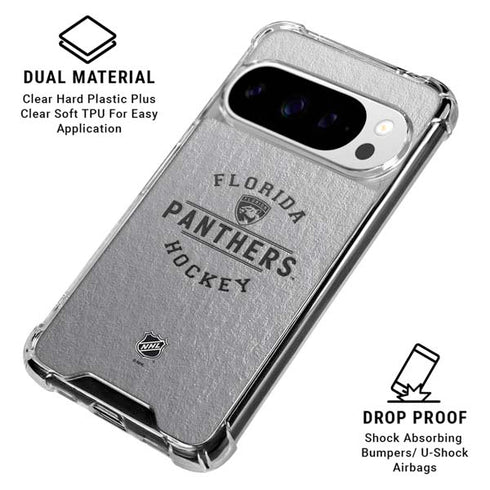 NHL Florida Panthers Black Text Google Pixel 10 Pro XL Clear Case